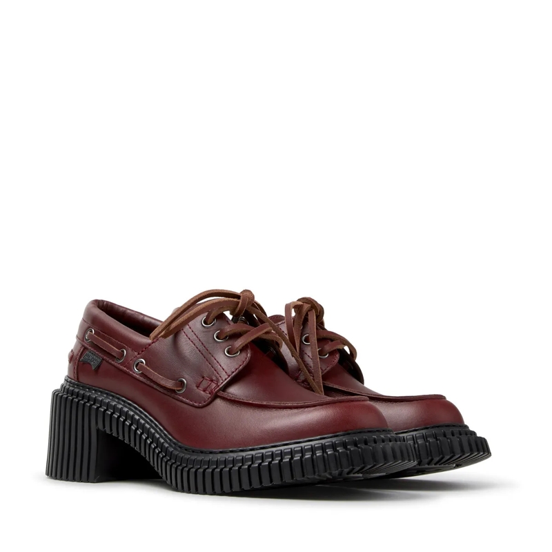 Camper Bootsschuhe Der Pix London, Ihr leichter Wohlfühl-Absatzschuh, dunkelrot(Image 2)