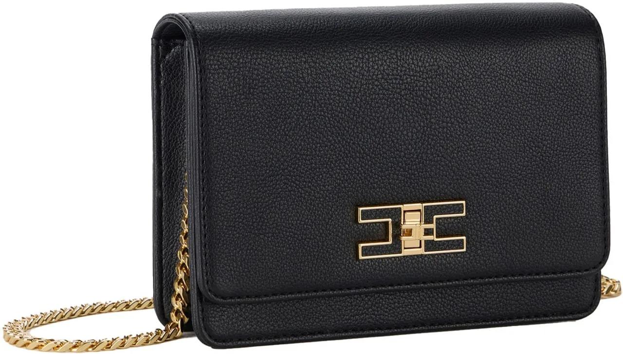 Elisabetta Franchi Crossbody bags Black in zwart
