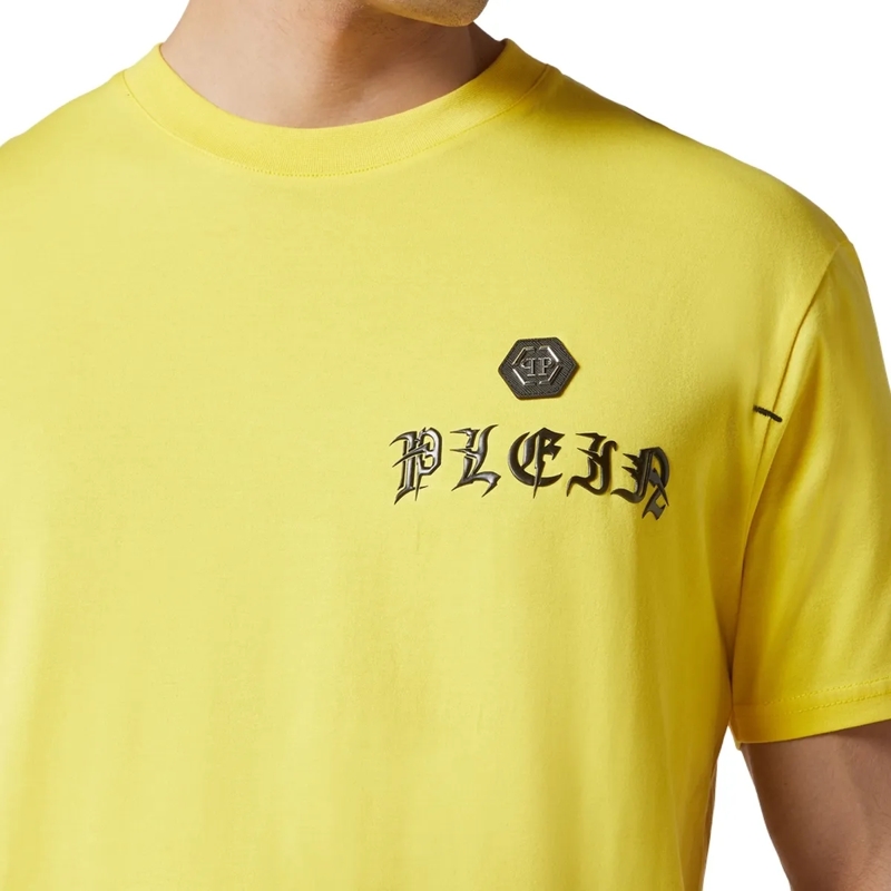 Philipp Plein T-Shirt T-Shirt Gothic Plein gelb(Image 5)