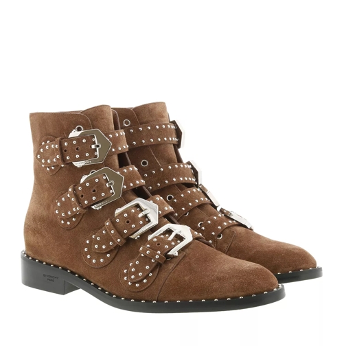Givenchy Buckled Ankle Boots Suede Havanna Enkellaars