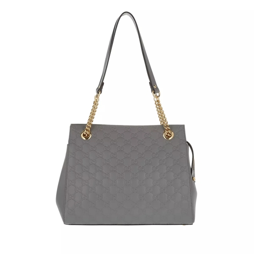Gucci Linea A GG Shoulder Bag Grey Hobo Bag