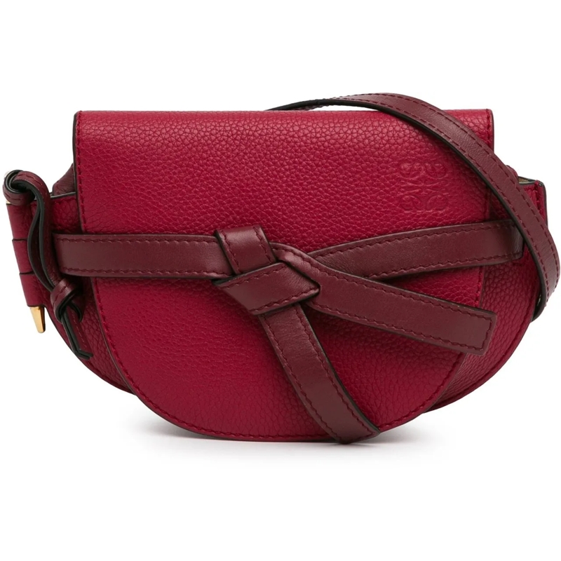 Loewe Sac à bandoulière Mini Leather Gate Bag rot