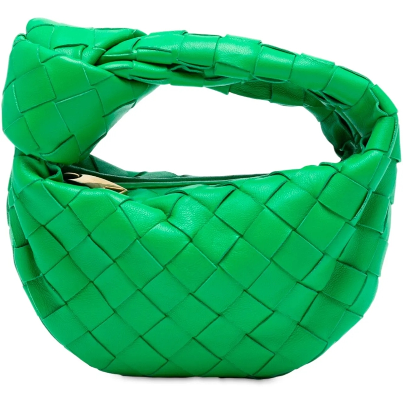 Bottega Veneta Schultertasche Candy Nappa Intrecciato Jodie grün