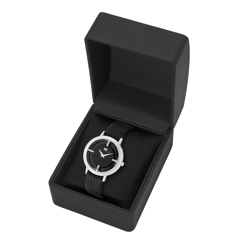 Rhodenwald & Söhne Automatikuhr Damen Armbanduhr Lucrezia Echtleder silber(Image 6)