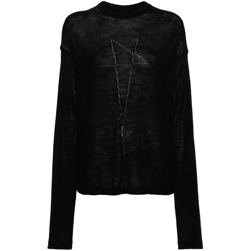 Rick Owens Pull Penta Pull Sweater Black