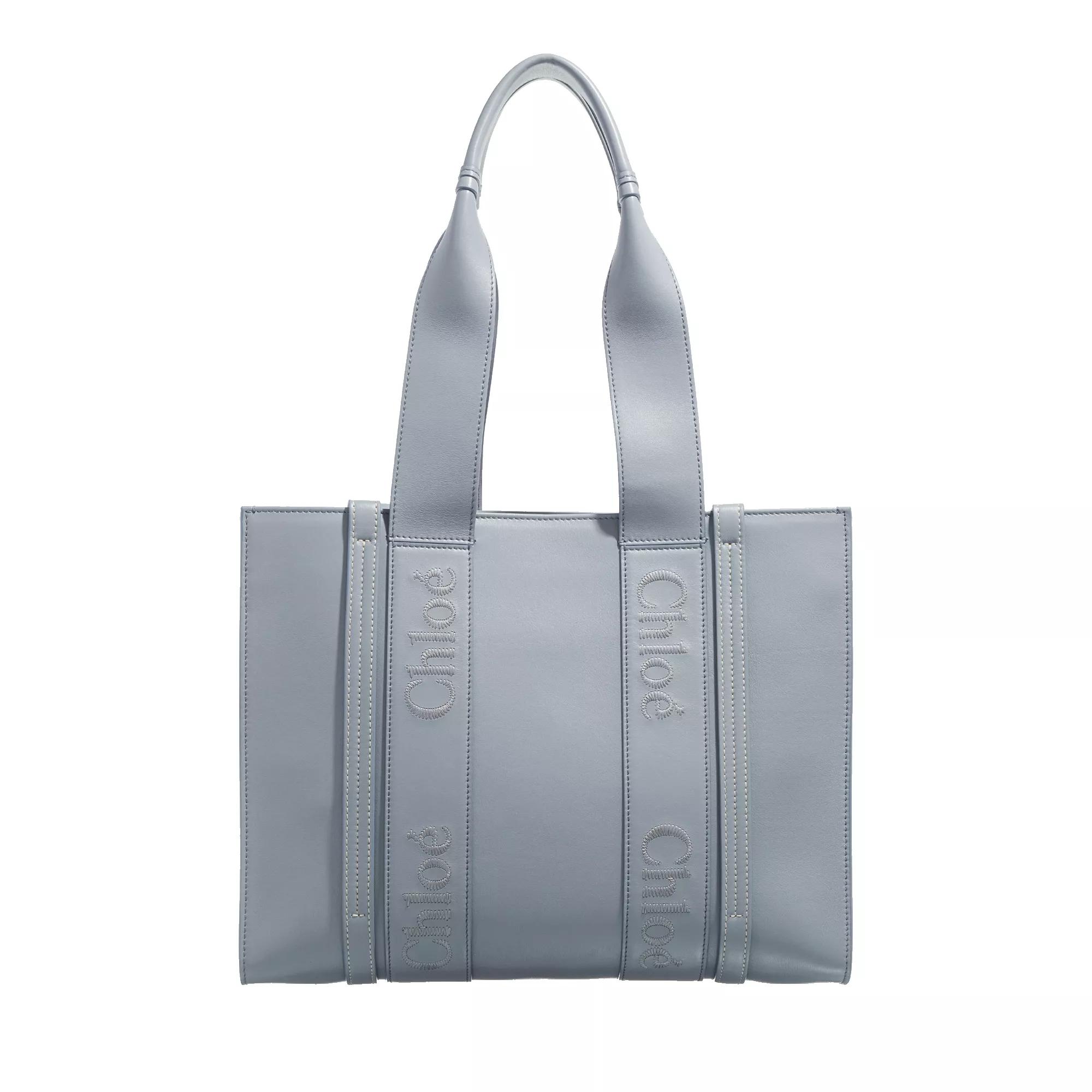 Chloé Tote - Medium Woody Tote Bag - Gr. unisize - in Blau - für Damen