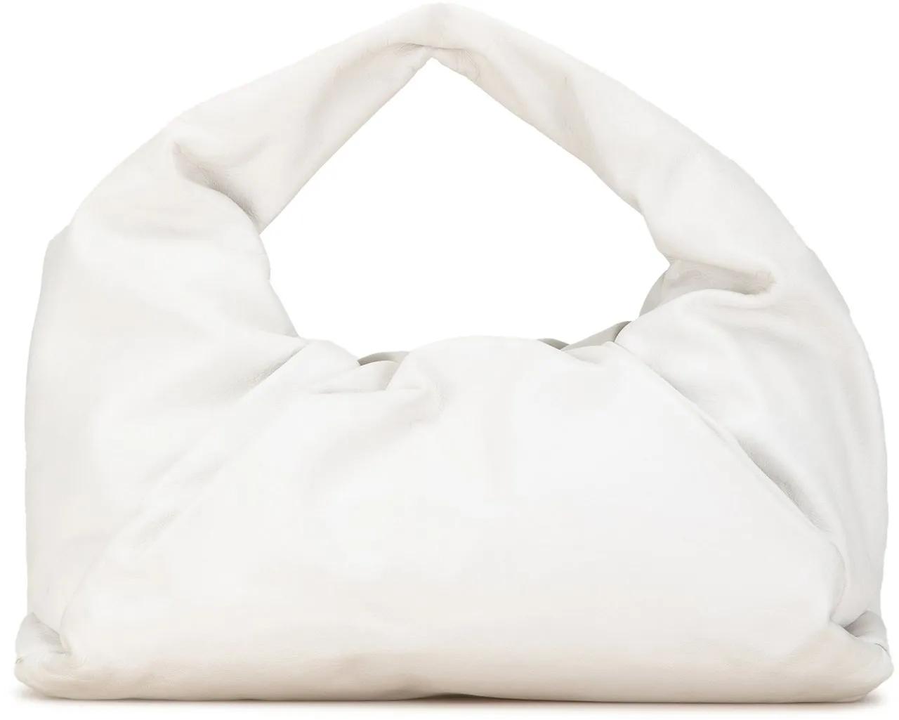 Bottega Veneta Hobo Bags - Lambskin The Shoulder Pouch - Gr. unisize - in Weiß - für Damen