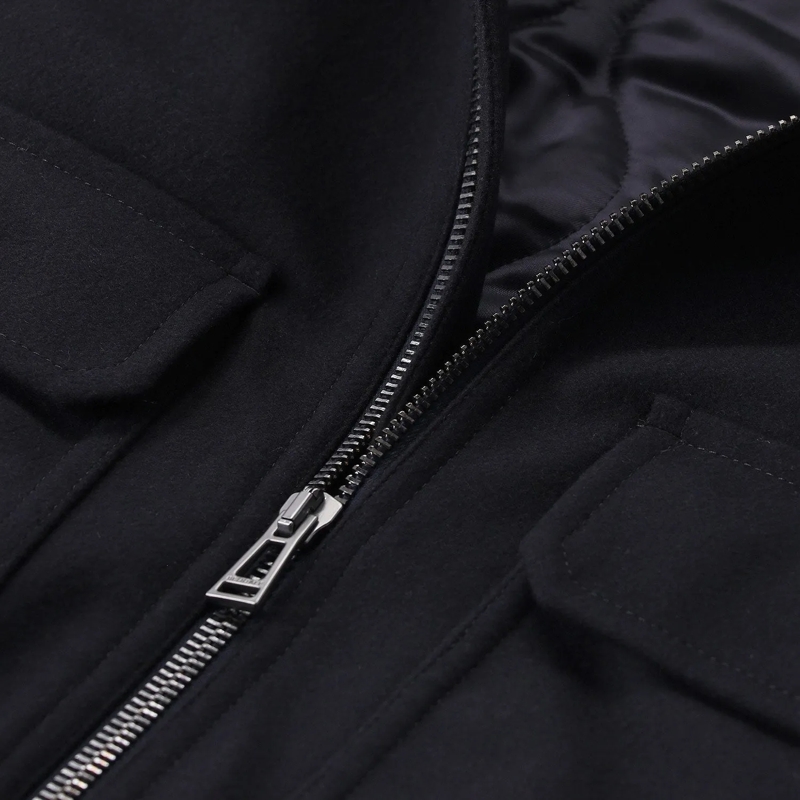 Belstaff Hemdjacke Overshirt aus Woll-Mix dunkelblau(Image 5)