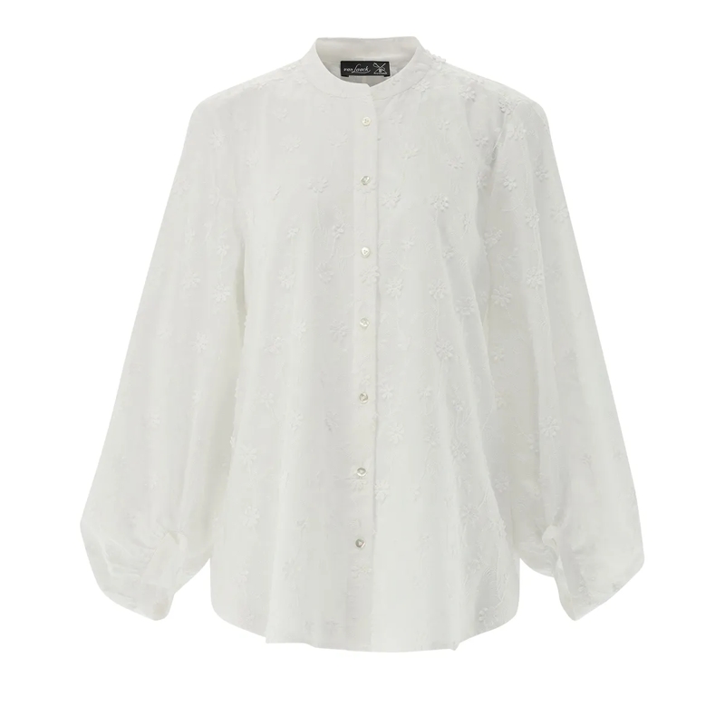 VAN LAACK Bluse Bluse Modern Fit Uni weiss