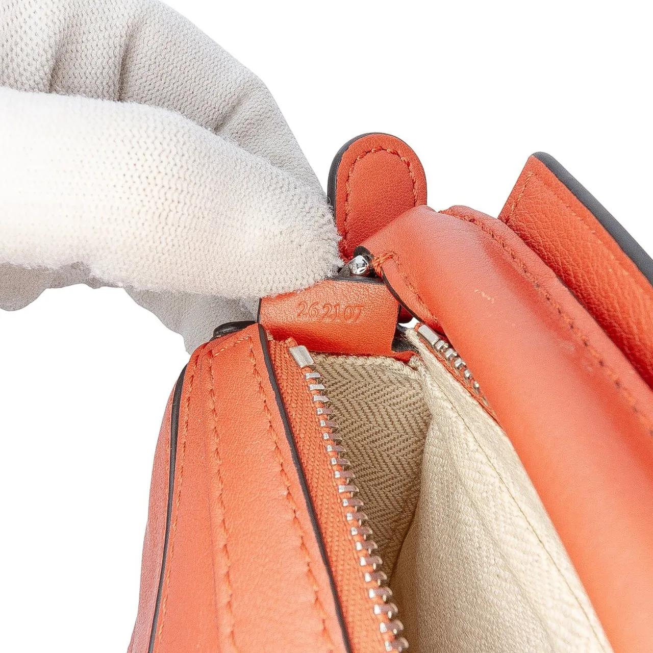 Thumbnail - Loewe Hobo Bags - Nano Calfskin Puzzle Satchel - Gr. unisize - in Orange - für Damen