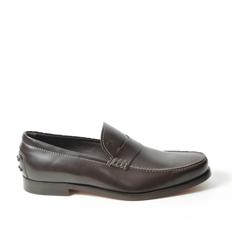 Tod's Loafer Brown Leather Moccasin Brown