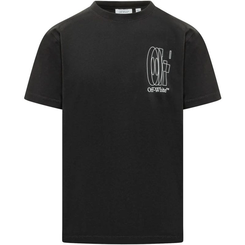 Off-White T-shirt T-shirt con Stampa Frontale schwarz