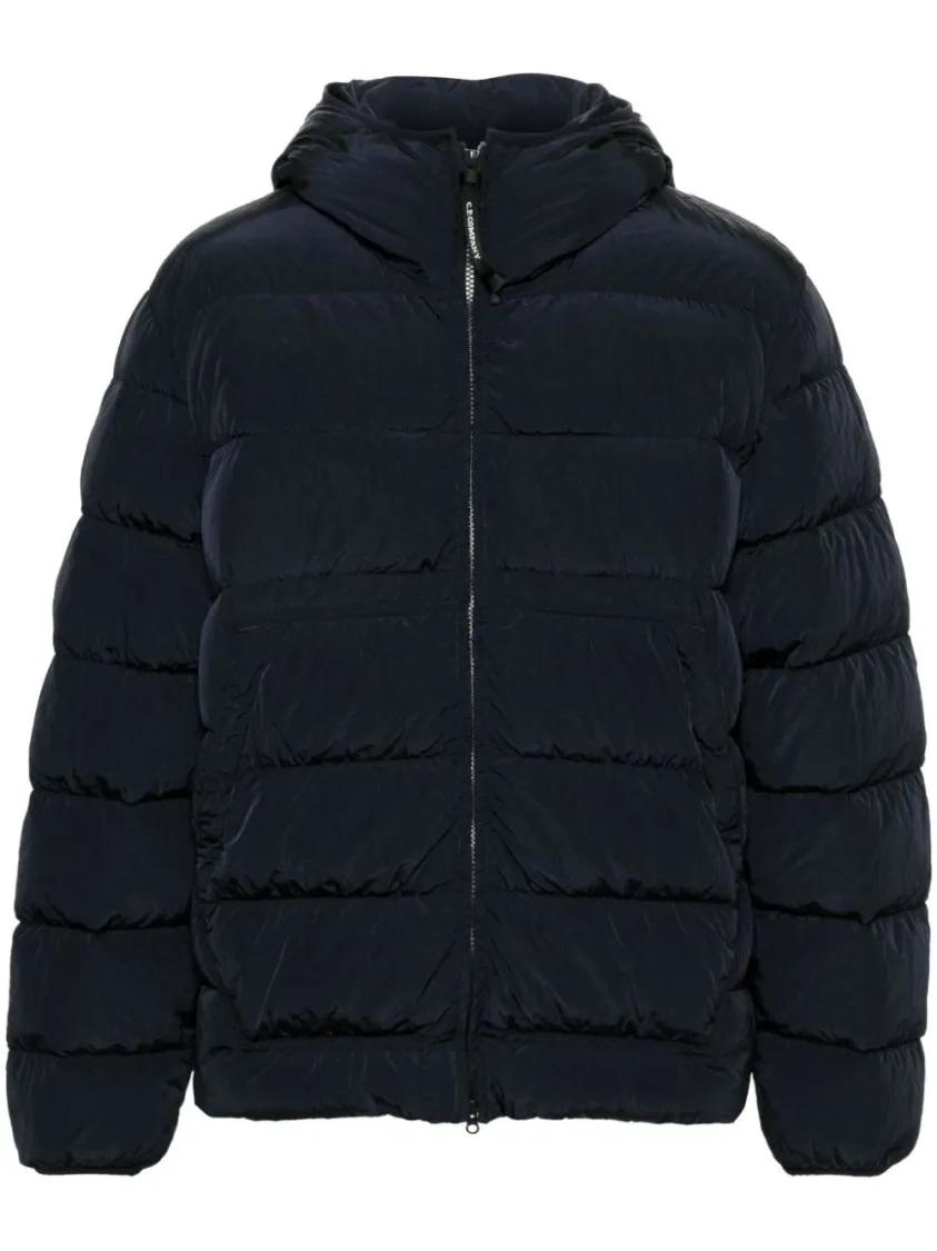 CP Company - Down Jacket With Logo - Größe L - blau