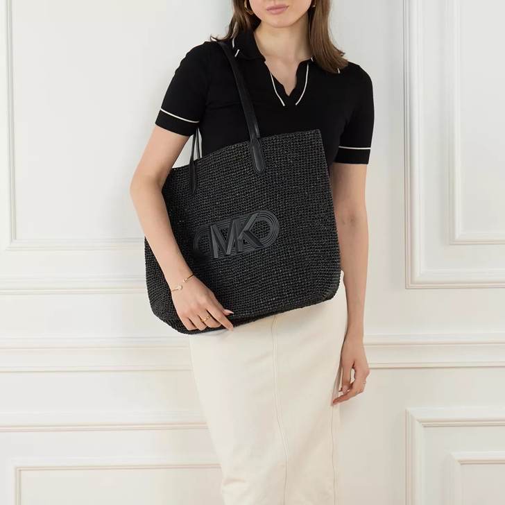 Black shopper tote bag online