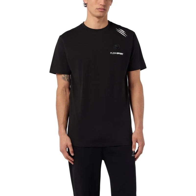 Plein Sport T-Shirt T-Shirt Rundhalsausschnitt Ss Scratch schwarz(Image 3)