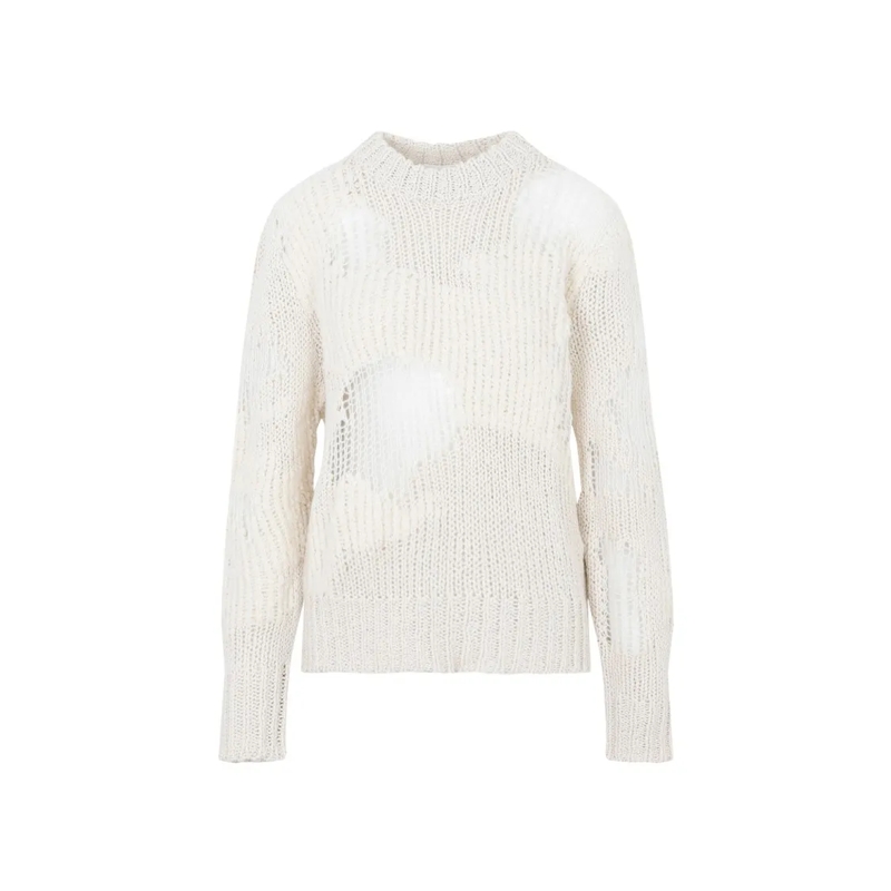 Chloé Trui Ribbed Knit Sweater White