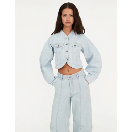 Rotate Tapered Jeans ROTATE Hellblaue Jeans mit gefittetem Bein mehrfarbig