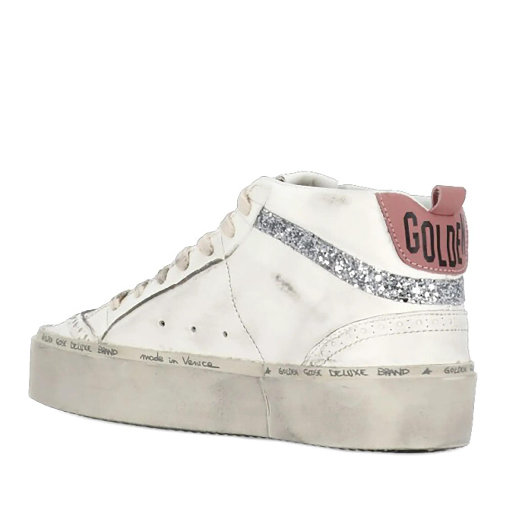 Golden Goose Low-Top Sneakers Hi Mid Star Sneakers in wit