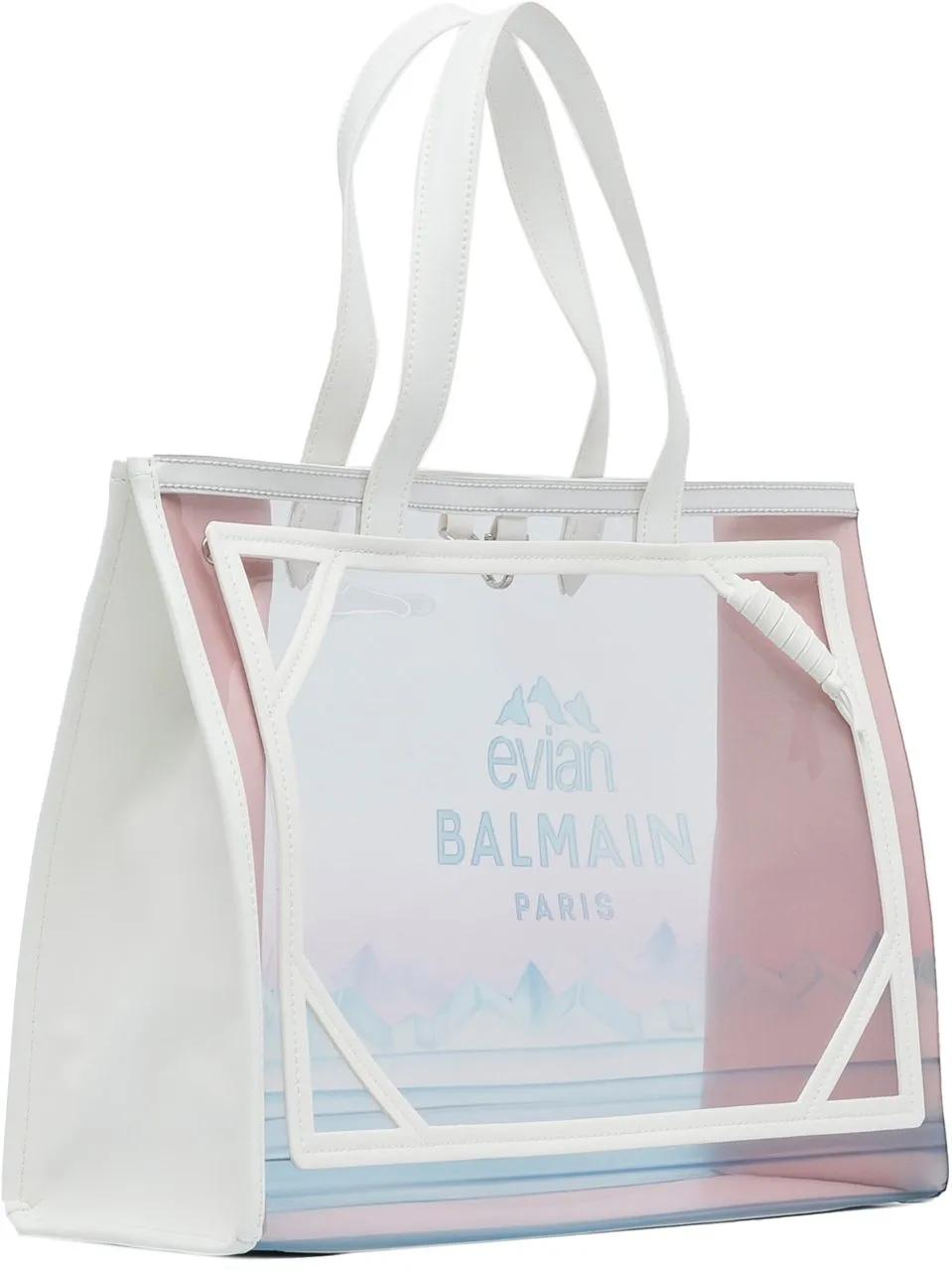 Thumbnail - Balmain Shopper - x Evian PVC B-Army Tote - Gr. unisize - in Weiß - für Damen