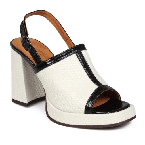 Chie Mihara Zimi Sandals White Hoge Hak