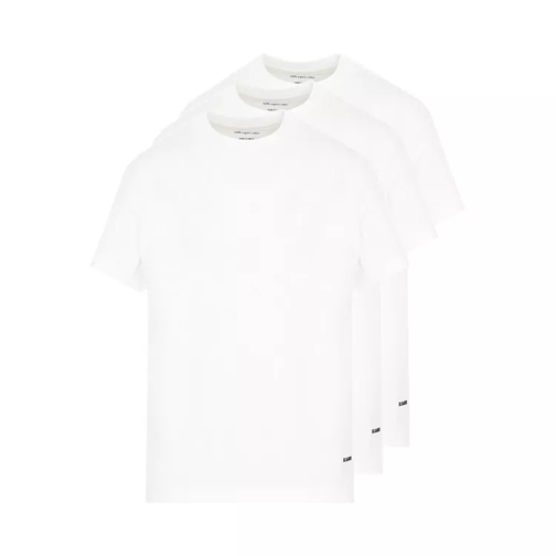 Jil Sander White Cotton 3 Pack T-Shirt Set White 