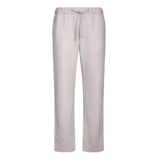 Herno Light Stretch Boiled Wool Jersey Pants Neutrals 