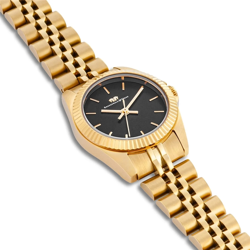 Rhodenwald & Söhne Automatikuhr Damen Armbanduhr Cassina Edelstahl gold(Image 6)