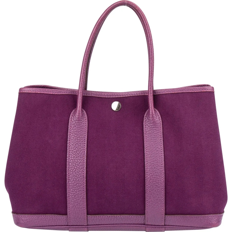 Hermès Schultertasche Hermes Classic Garden Party Handbag lila