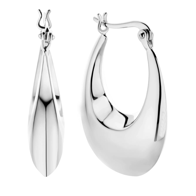 Parte Di Me Créoles Bibbiena Poppi Casentino 925 sterling silver hoop  silver