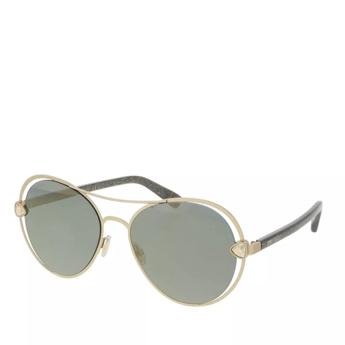 Jimmy Choo SARAH/S Sunglasses Gold Glitter Grey Zonnebril