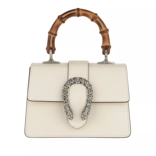 Gucci Dionysus Bamboo Handbag Leather White Axelremsväska