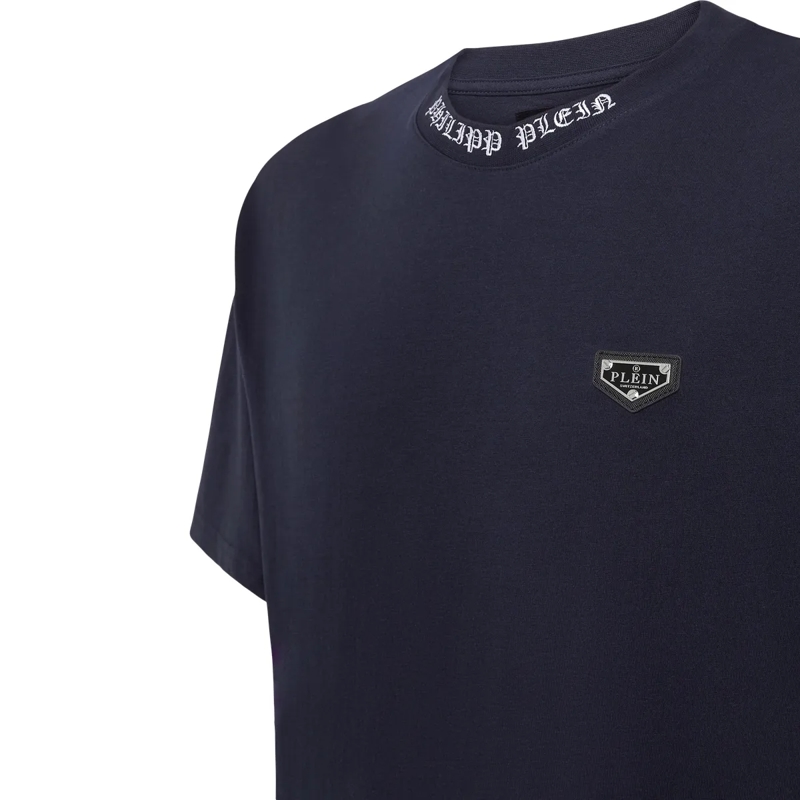 Philipp Plein T-Shirt T-Shirt Rundhalsausschnitt Ss Philipp Plein Tm dunkel-blau(Image 2)