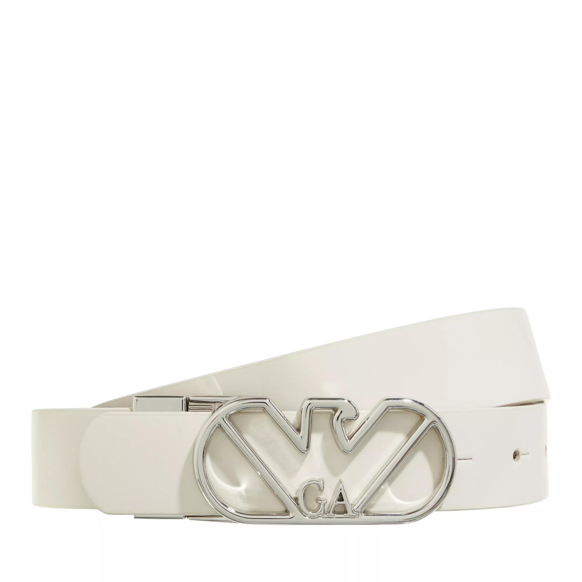 Emporio Armani Gürtel - Belt - Gr. 80 - in Creme - für Damen