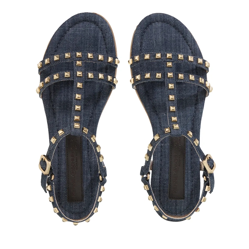 Kennel & Schmenger Sandales à lanières Carly Indigo/Gold(Image 6)