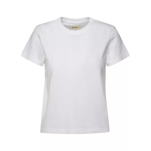 Khaite White Cotton Emmylou T-Shirt White 