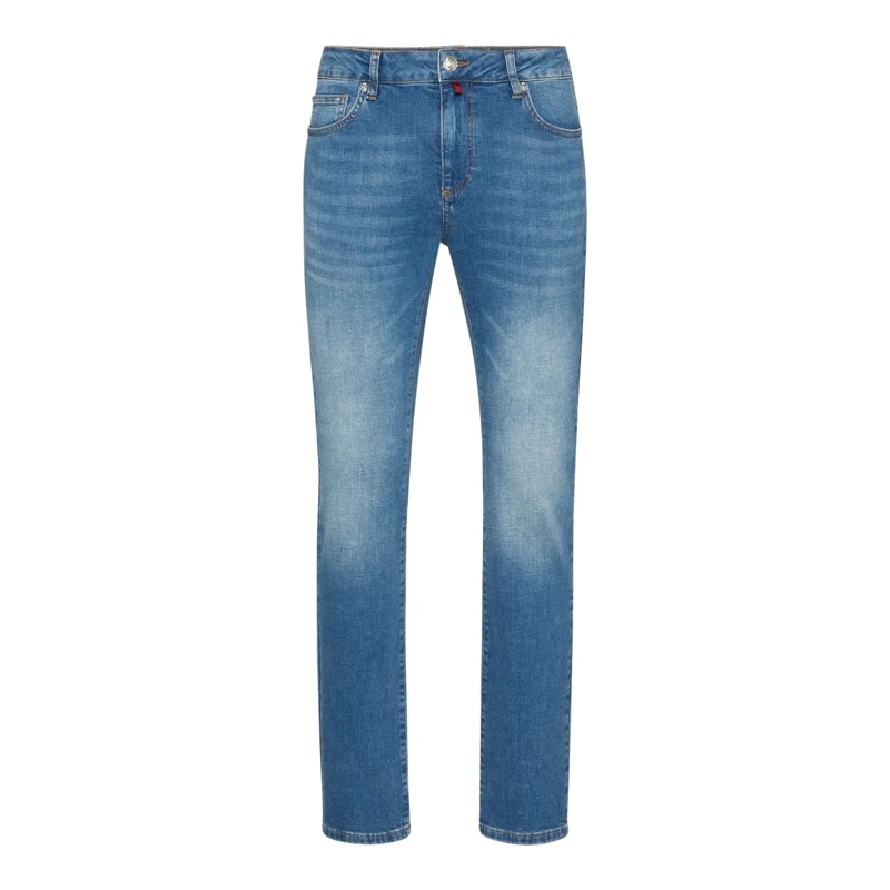BILLIONAIRE Jeans mit geradem Bein Jeans Regular Fit blau