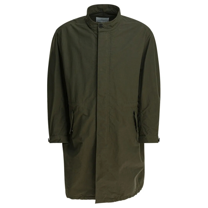 Givenchy Parka Cotton-Polyamide Blend Parka With Minimalist Desig Green