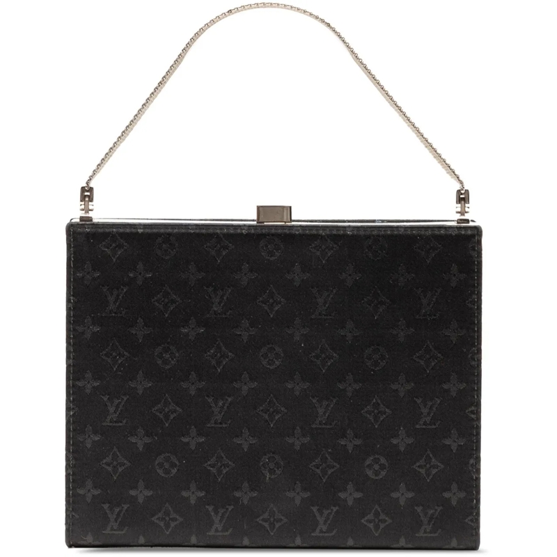 Louis Vuitton Tote Monogram Satin Ange PM schwarz