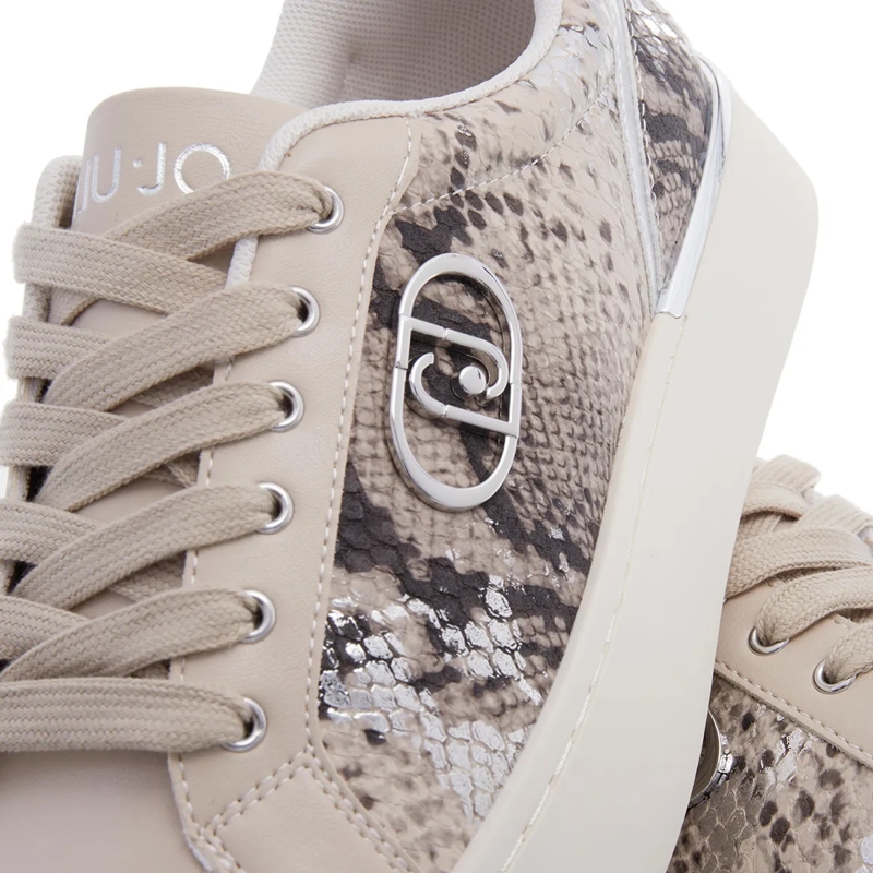 LIU JO Low-Top-Sneaker Pretty 06 Laminated Printed Py Savana/Silver(Image 5)