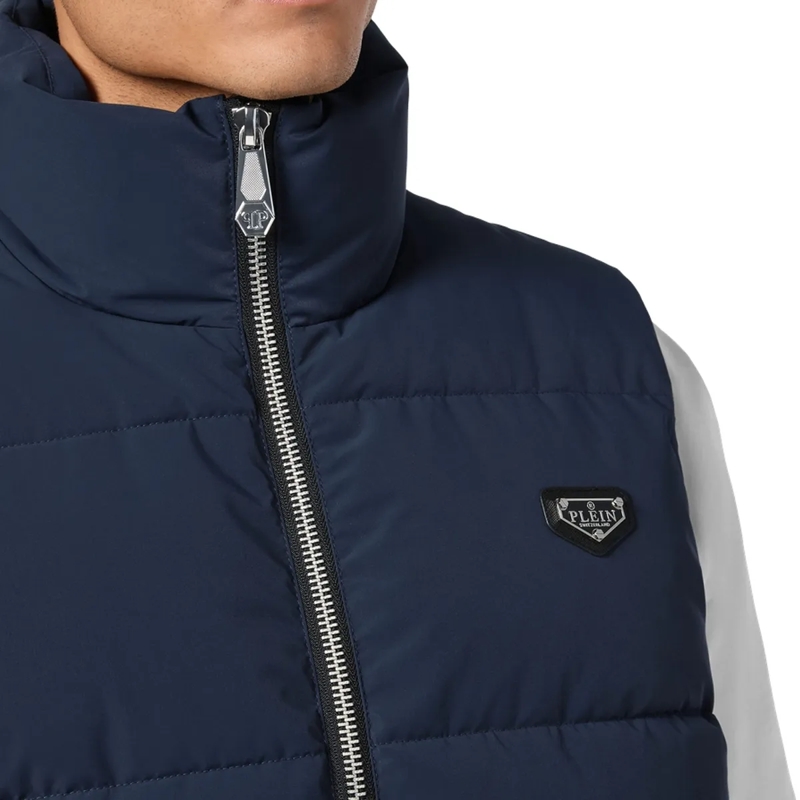 Philipp Plein Weste Daunenweste dunkel-blau
