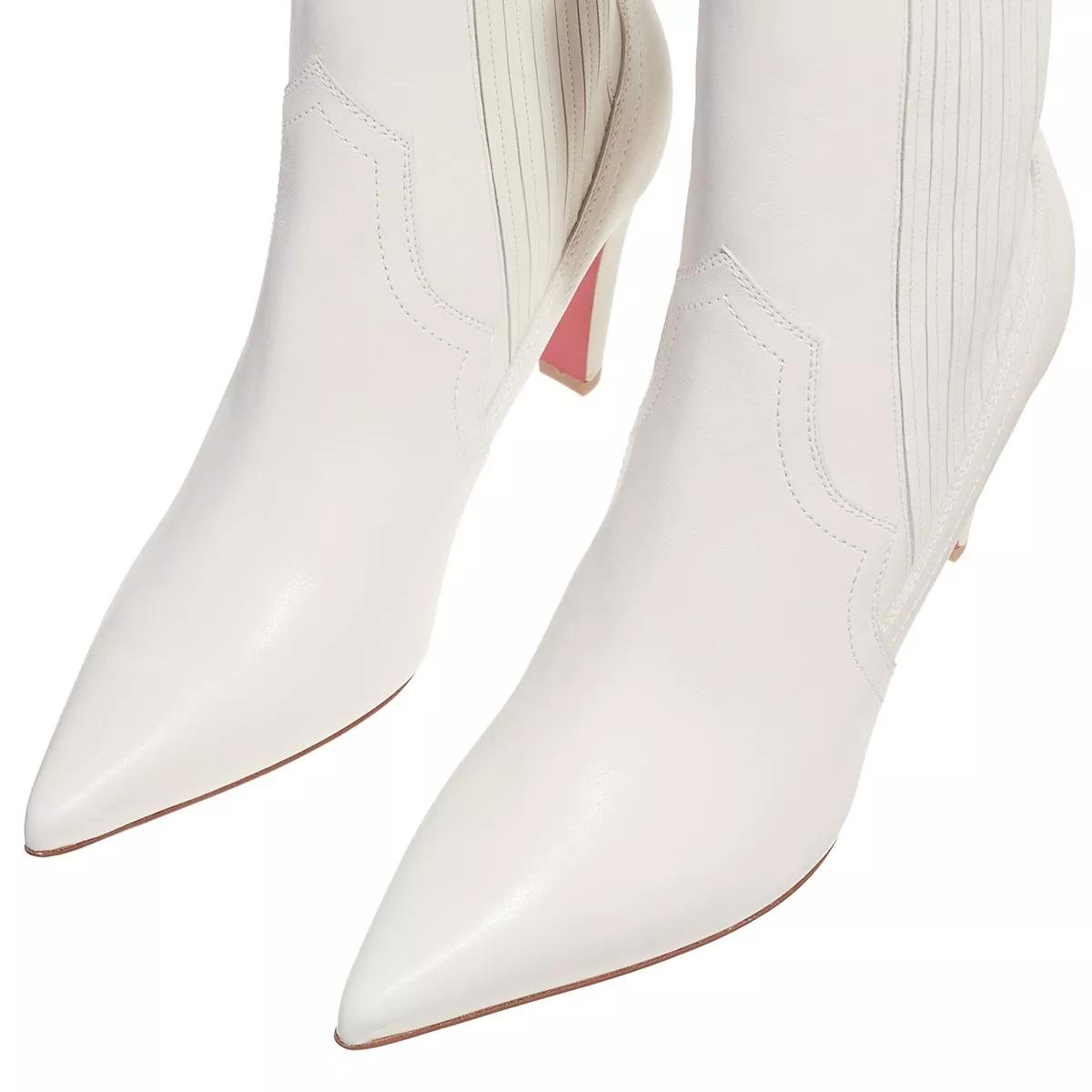 Christian Louboutin Santigag Leather Ankle Boots 85 in White