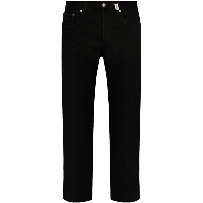 Alexander McQueen Jeans à jambe droite Jeans Black schwarz