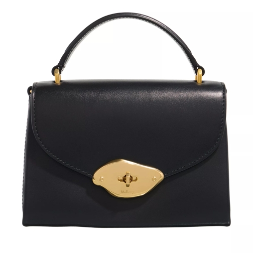 Mulberry Crossbodytas Small Lana Top Handle High Gloss Leather Black