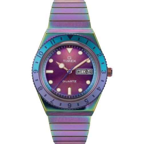Timex Automatikuhr Quarz-Analoguhr Q Timex lila