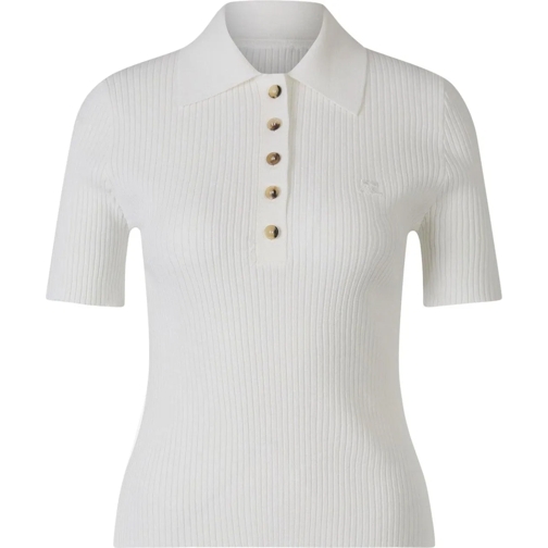 Courrèges T-Shirts Ribbed Polo Top mehrfarbig