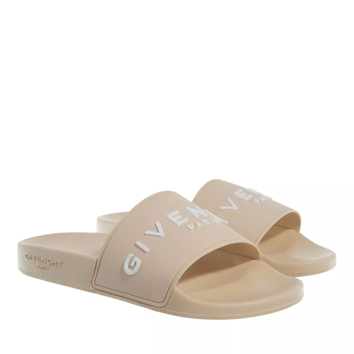 Givenchy Slide slippers with logo Light Beige Slip-in skor