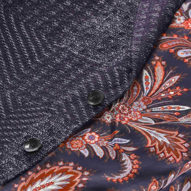 Etro Colbert Sakko aus Woll-Mix blau(Image 4)