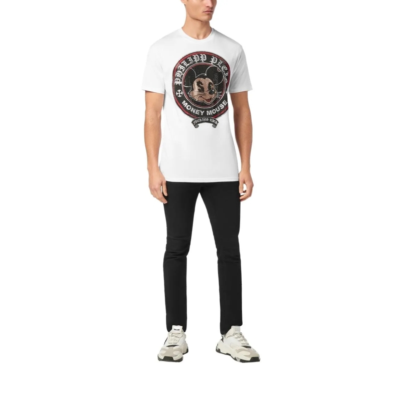 Philipp Plein T-Shirt T-Shirt Mit Schmucksteinen weiss(Image 3)