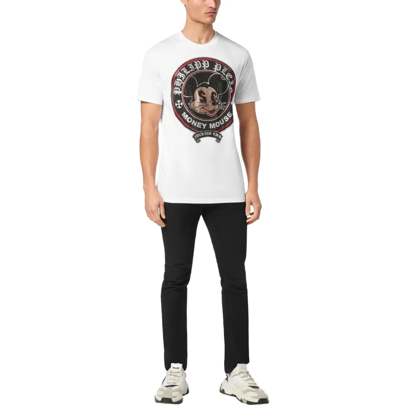Philipp Plein T-Shirt T-Shirt Mit Schmucksteinen weiss(Image 3)