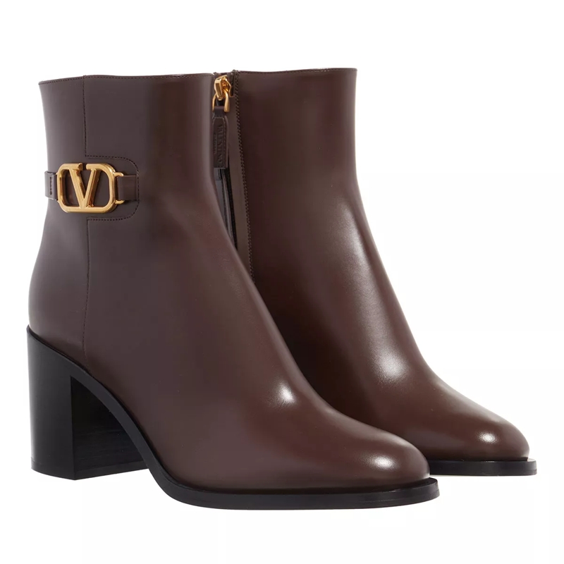 Valentino Garavani Stiefeletten Bootie VLogo Signature Cacao